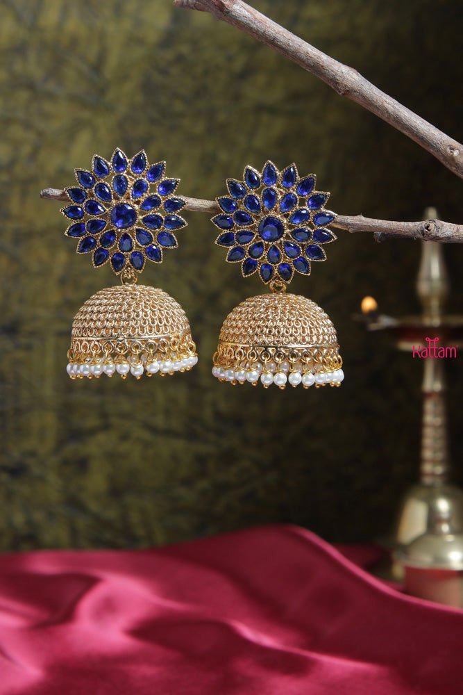 Blue Jhumka - E315
