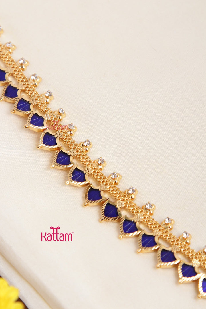 Blue Palakka Haram ( No Earrings ) - N3189