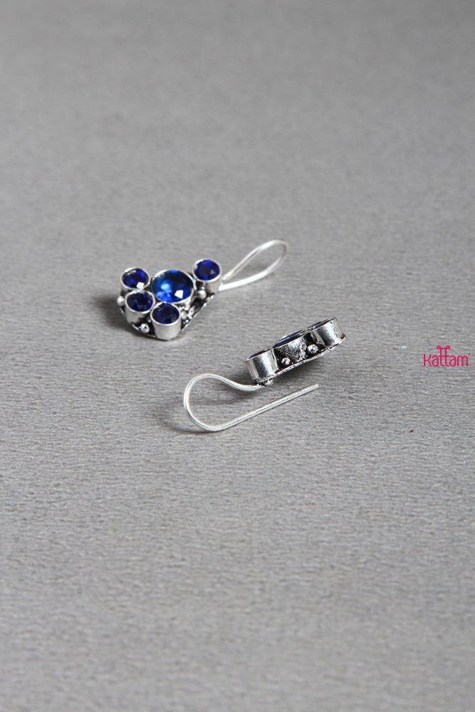 Blue Pear Earring - E284