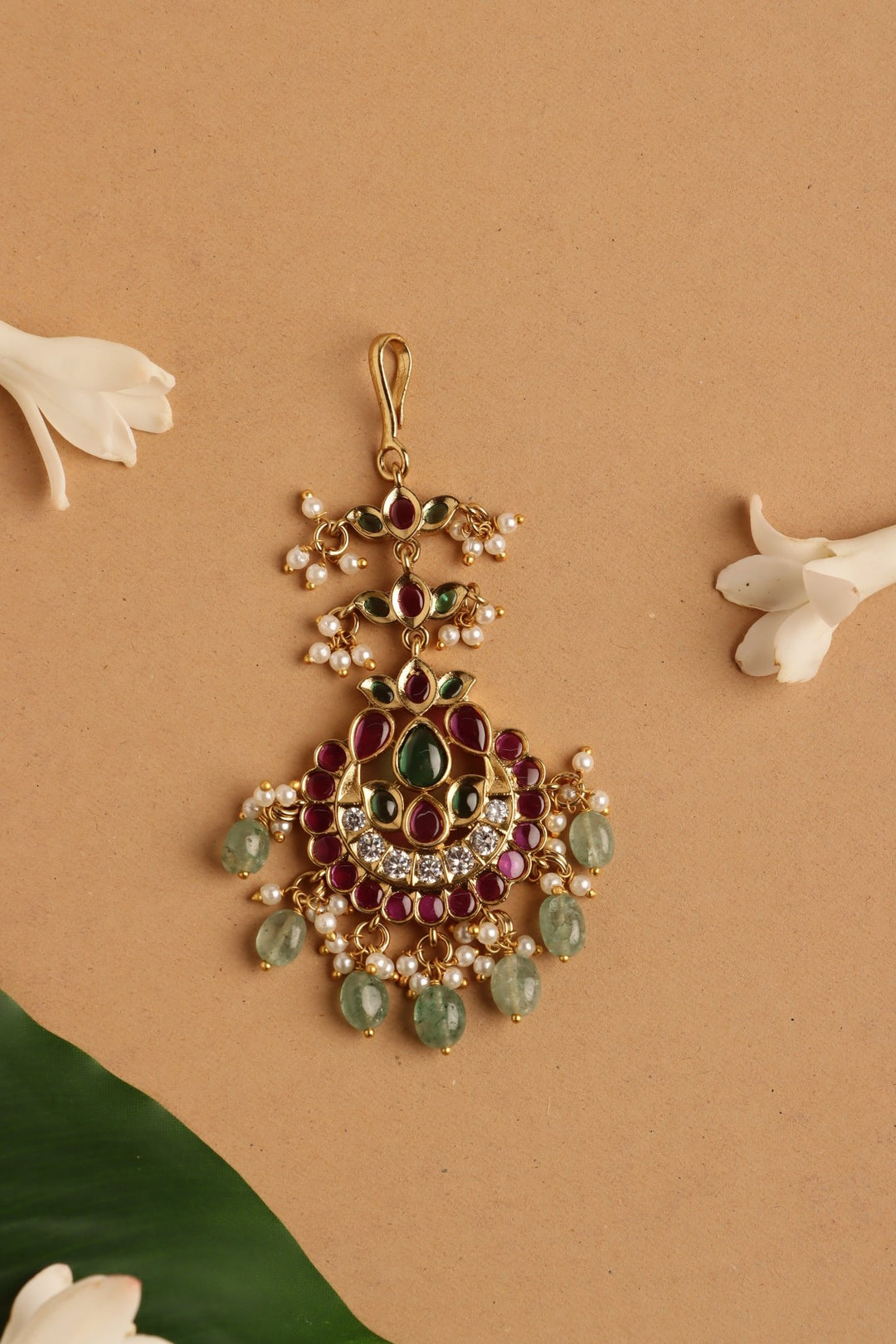Bridal Chandbali Beads Tikka - MT199