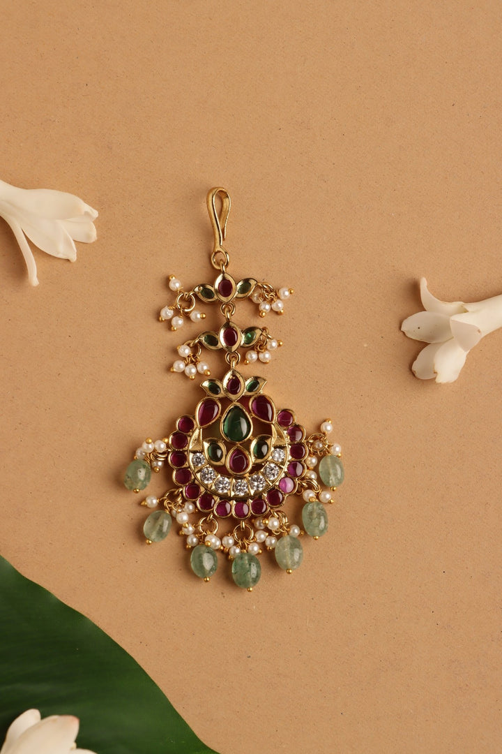 Bridal Chandbali Beads Tikka - MT199
