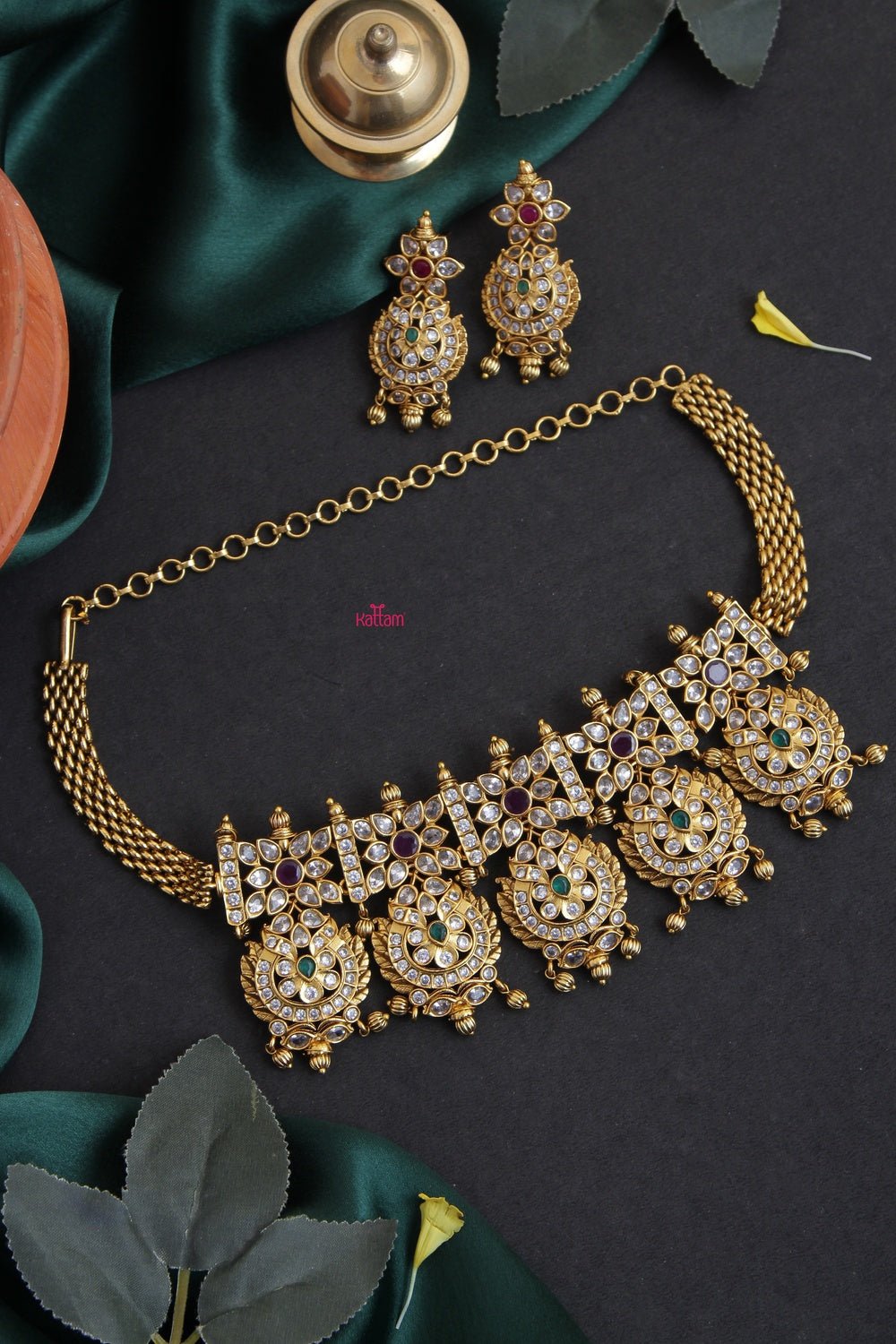 Bridal heavy Choker Set - N994