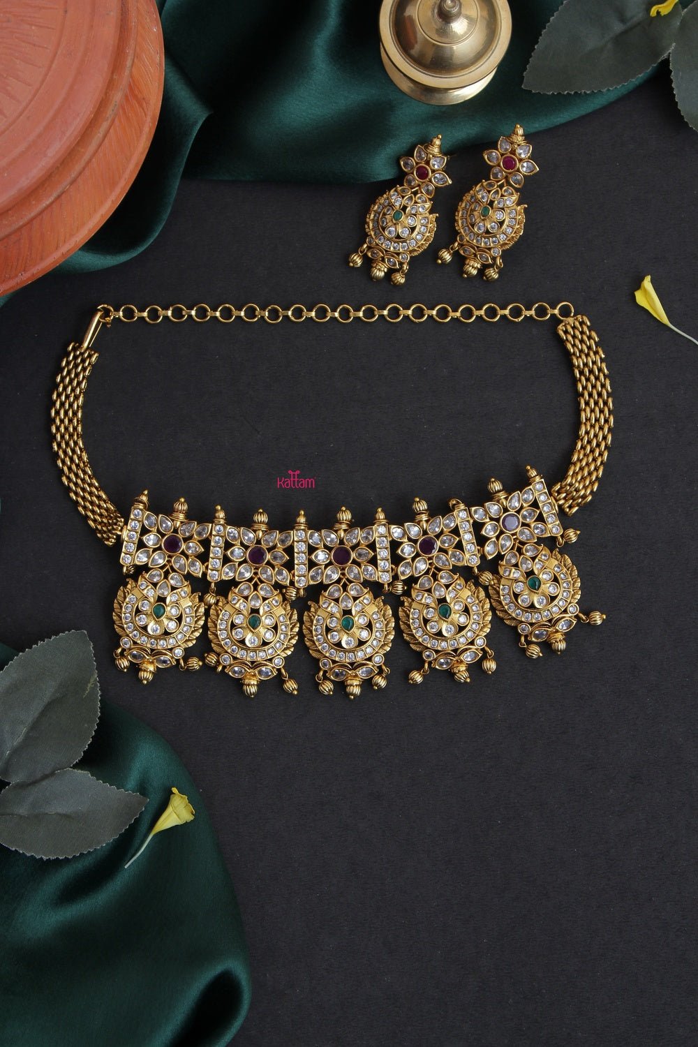 Bridal heavy Choker Set - N996