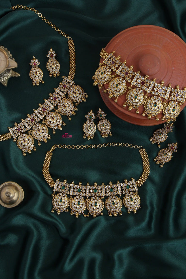 Bridal heavy Choker Set - N994