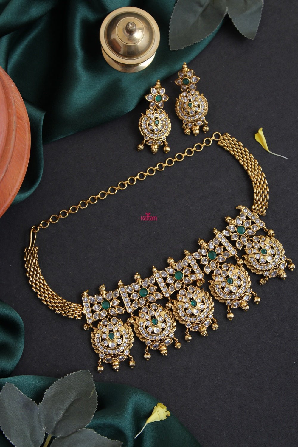 Bridal heavy Choker Set - N994