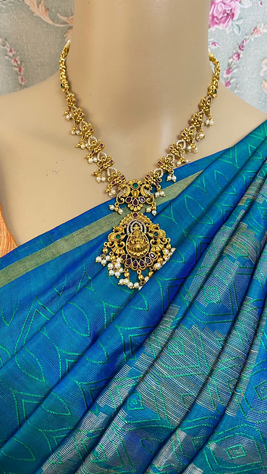 Bridal Temple Jewellery Necklace & Haaram ( Sold Separately) - N774S