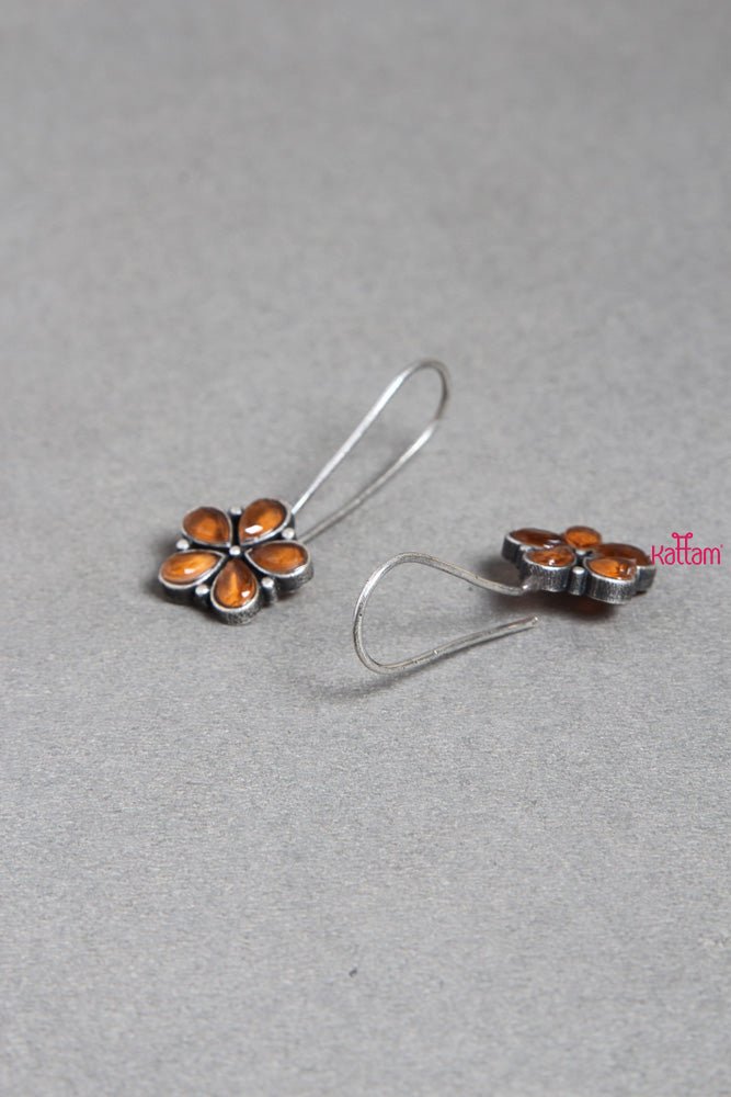 Brown Flower Earring - E263