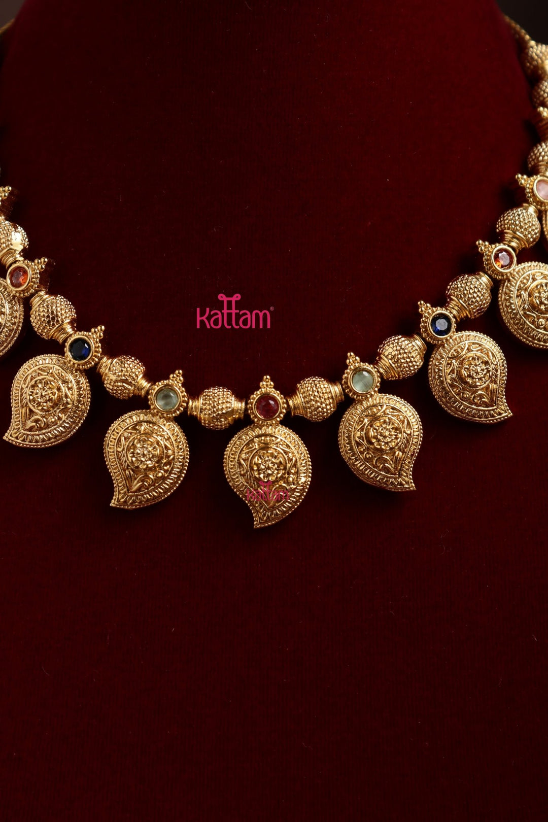 Budgetted Matte Manga Stone Choker - N3940