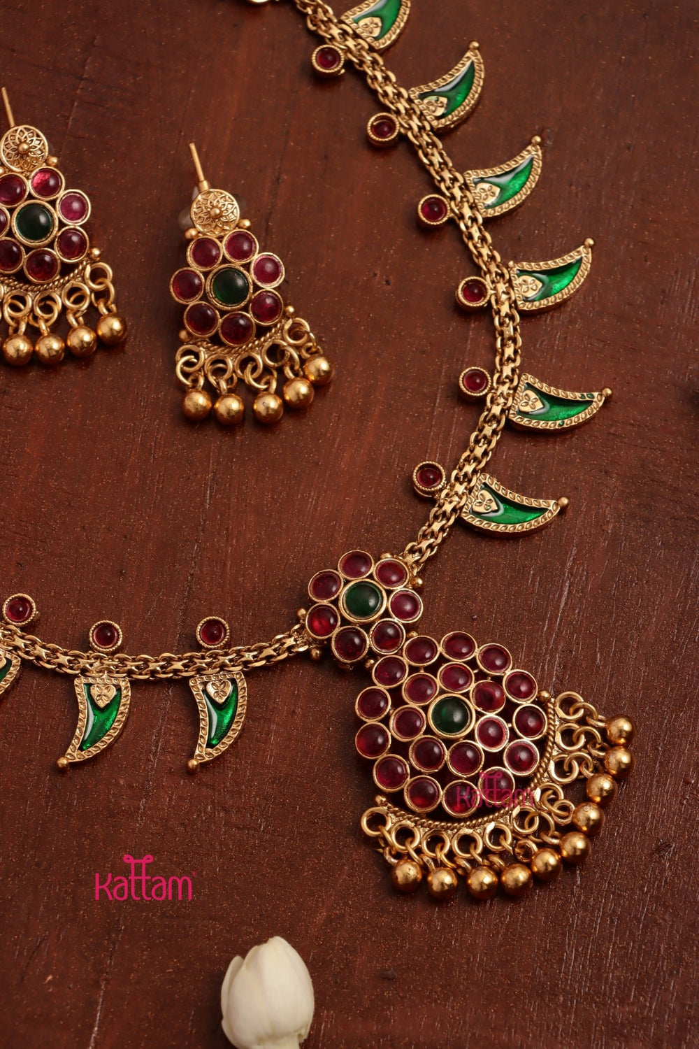 Budgetted Palakka Spike Necklace - Design 1 - N3688