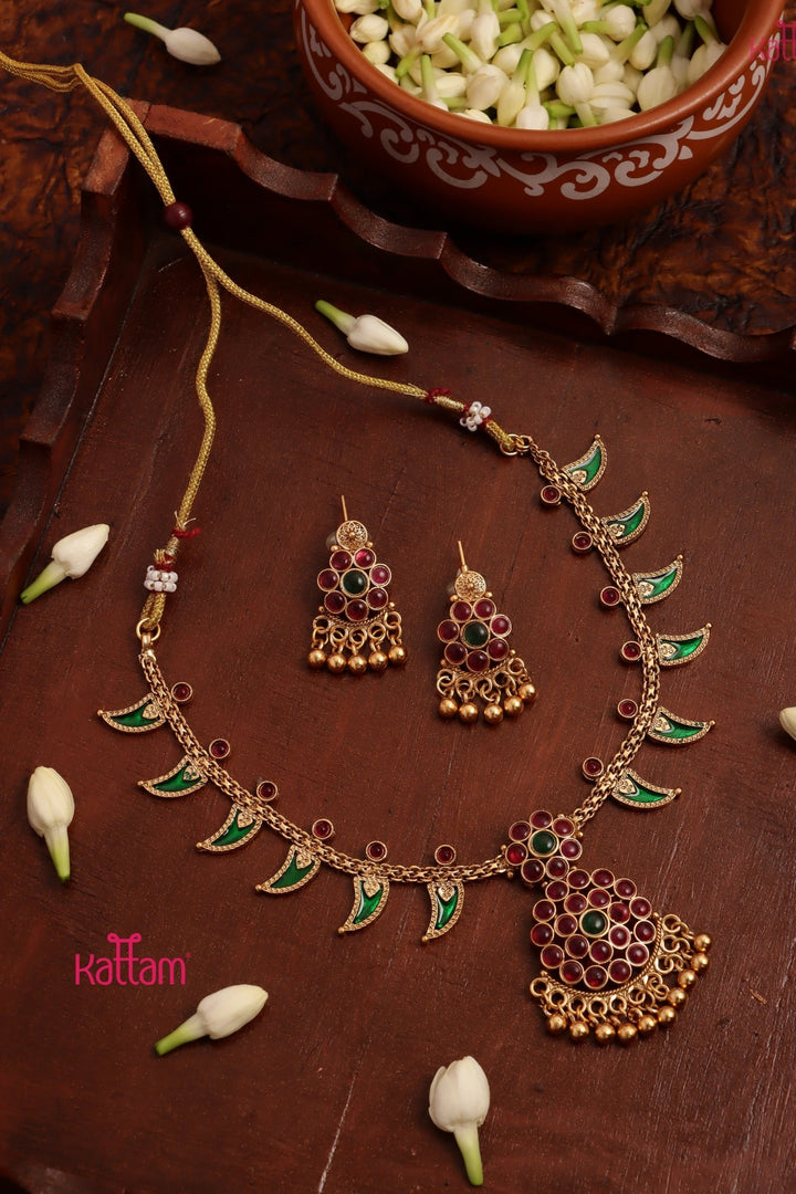 Budgetted Palakka Spike Necklace - Design 1 - N3688