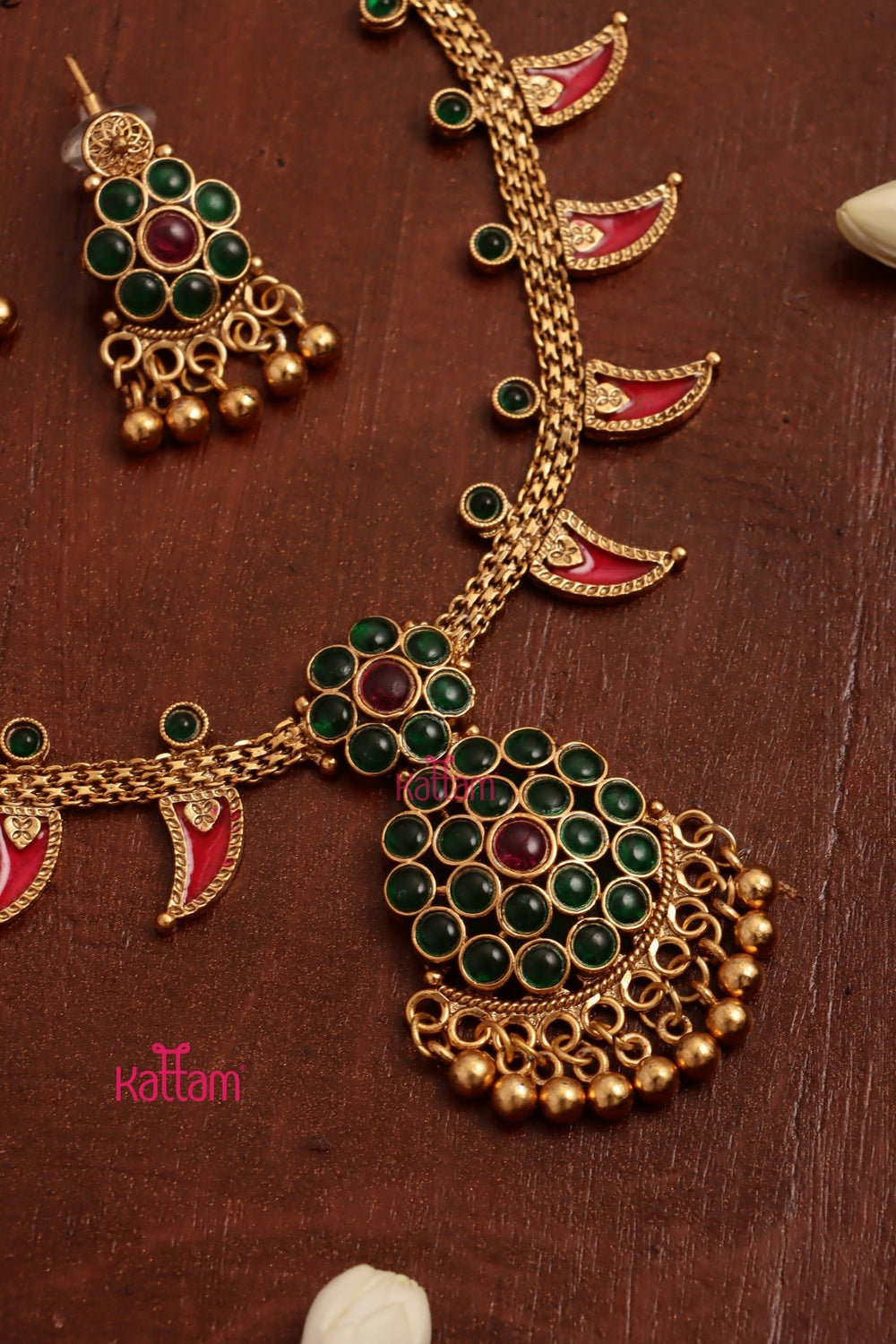 Budgetted Palakka Spike Necklace - Design 2 - N3689