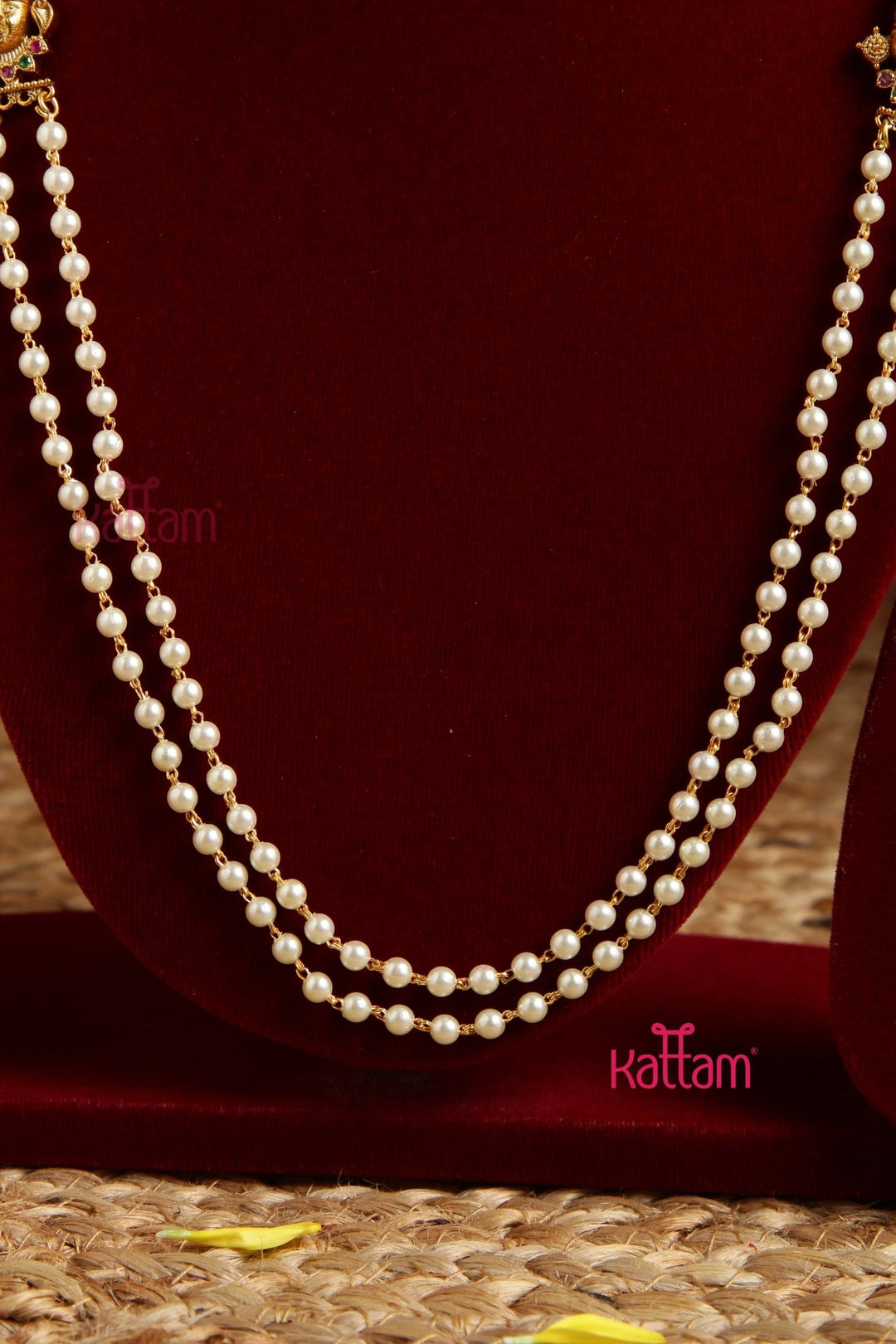 Budgetted Perumal Layered Pearl Mala - N2933