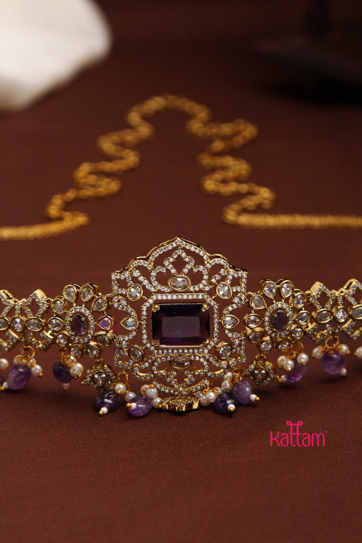 Celina - Victorian AD Purple HipChain - HB196