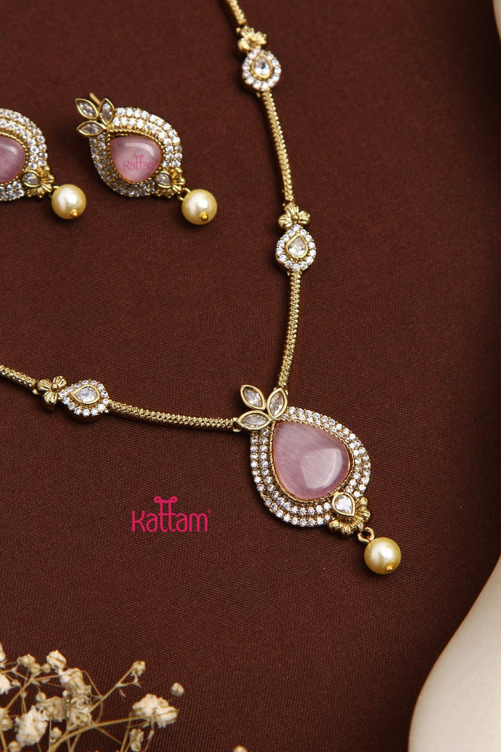 Chaithra - Pastel Stone Necklace - N5198