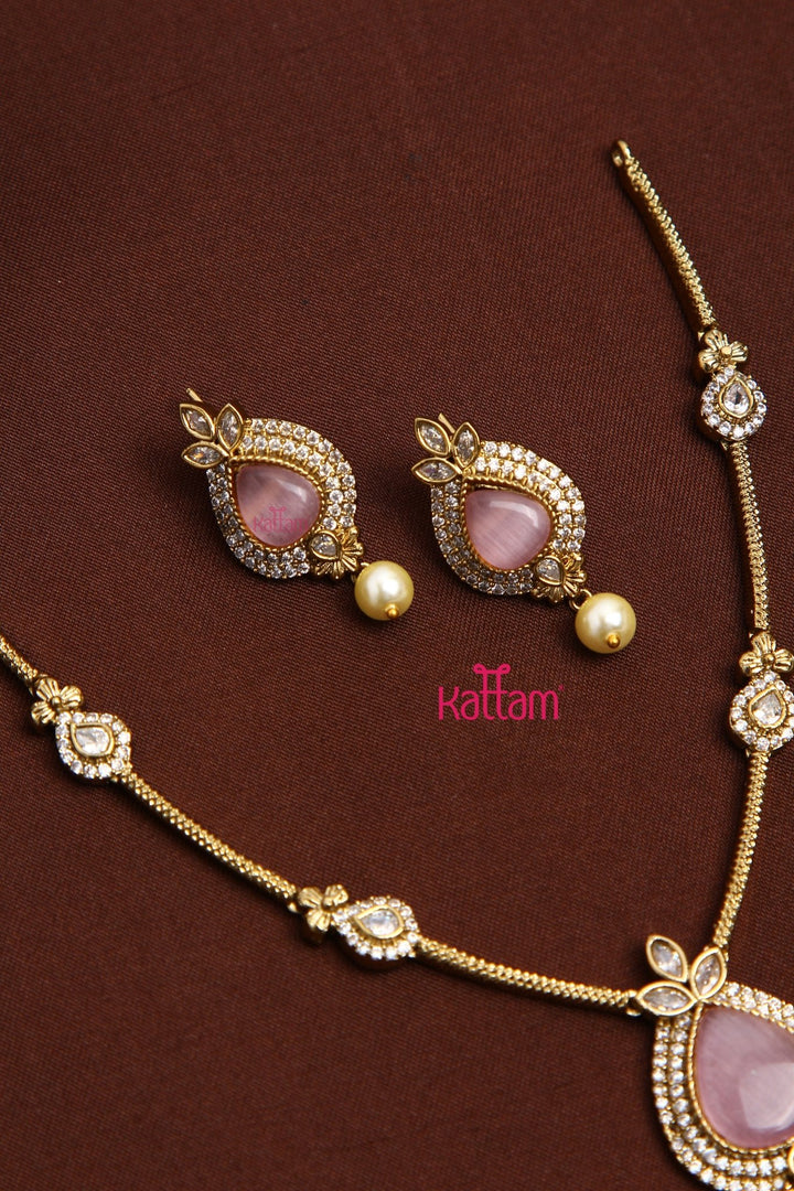 Chaithra - Pastel Stone Necklace - N5198