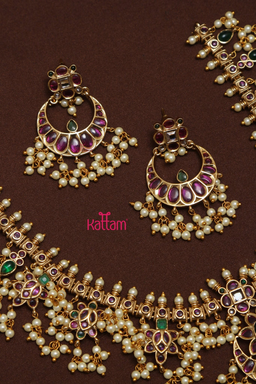Chandbali Guttapusalu Choker Set - N3547