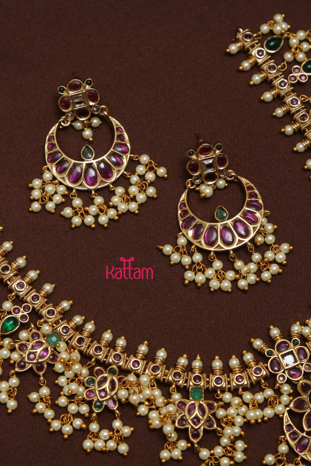 Chandbali Guttapusalu Choker Set - N3547
