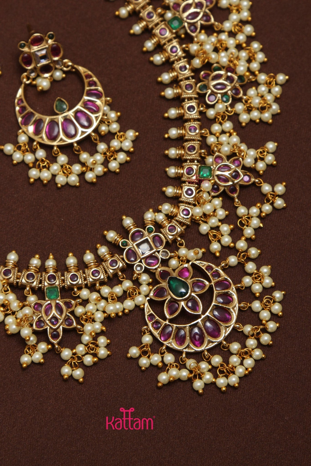 Chandbali Guttapusalu Choker Set - N3547