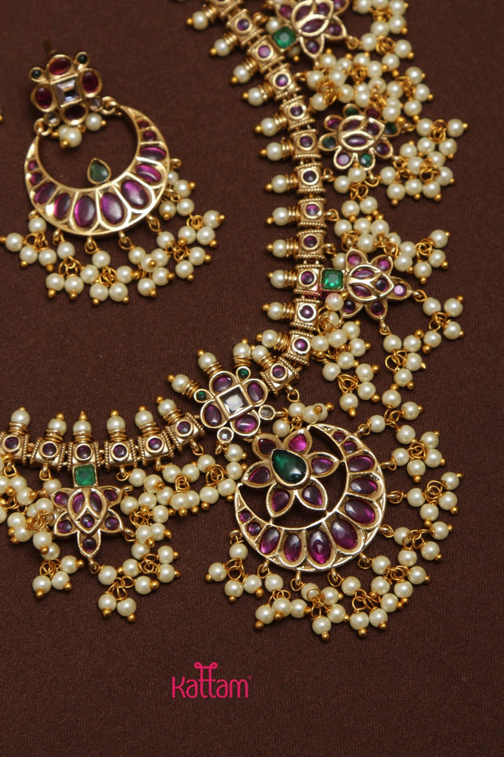 Chandbali Guttapusalu Choker Set - N3547