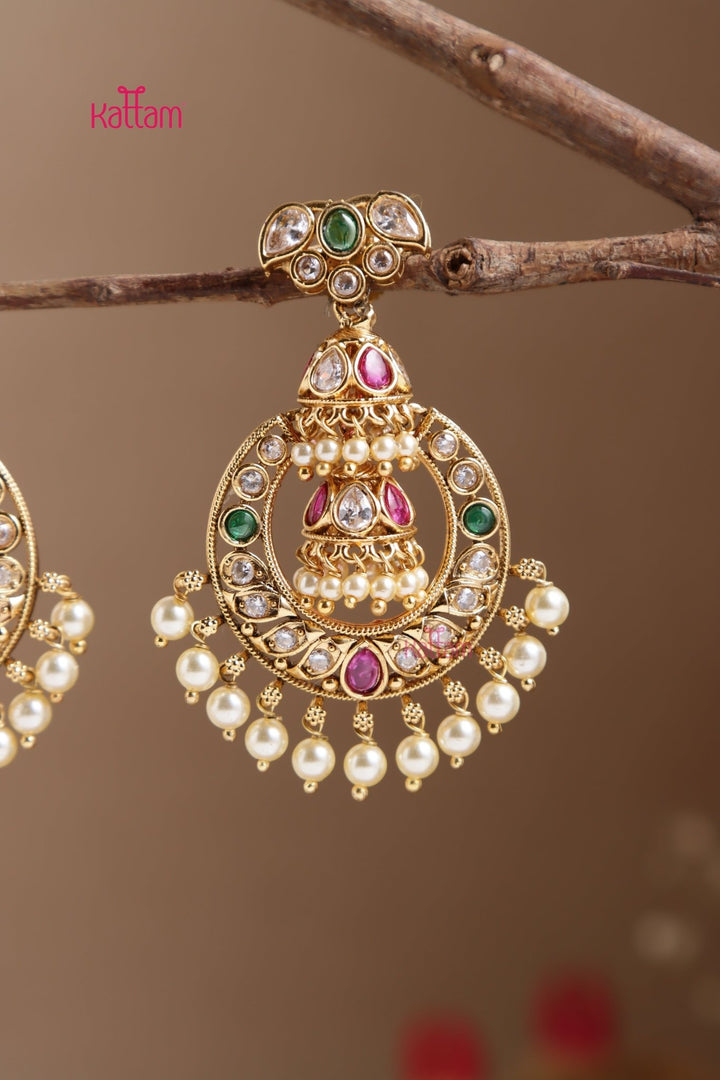 Chandbali Jhumka Drop Earring - E1048