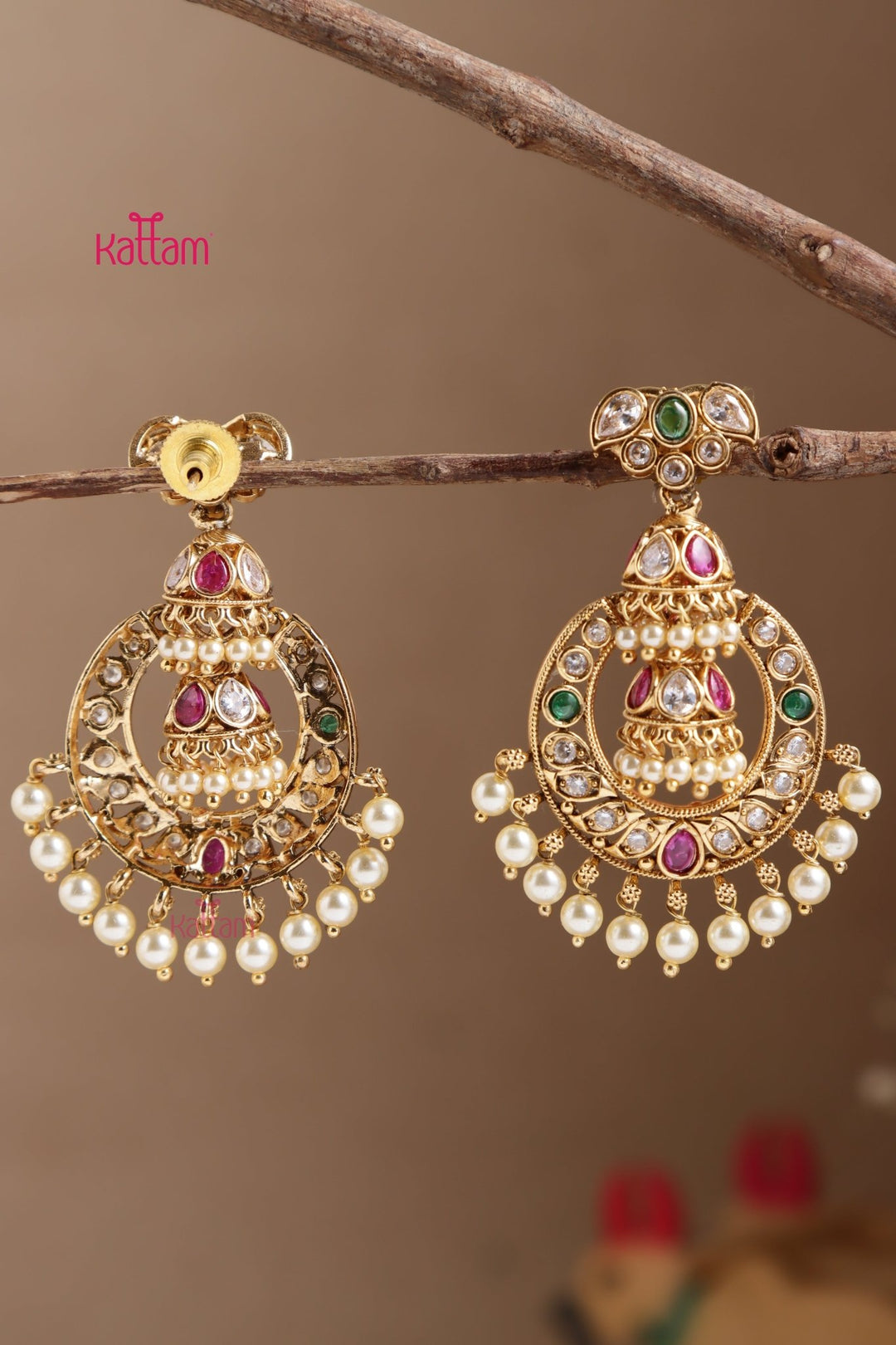 Chandbali Jhumka Drop Earring - E1048
