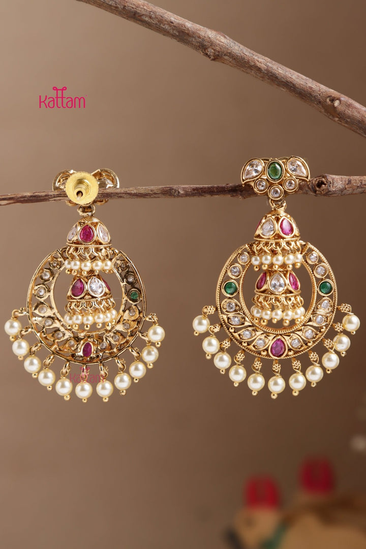 Chandbali Jhumka Drop Earring - E1048