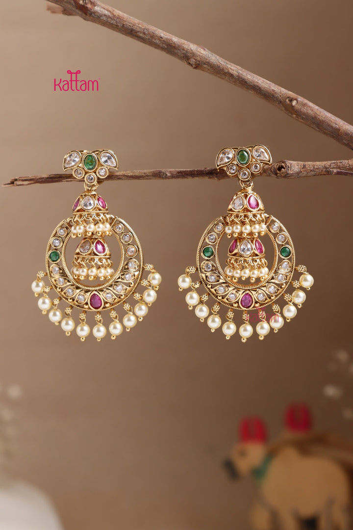 Chandbali Jhumka Drop Earring - E1048