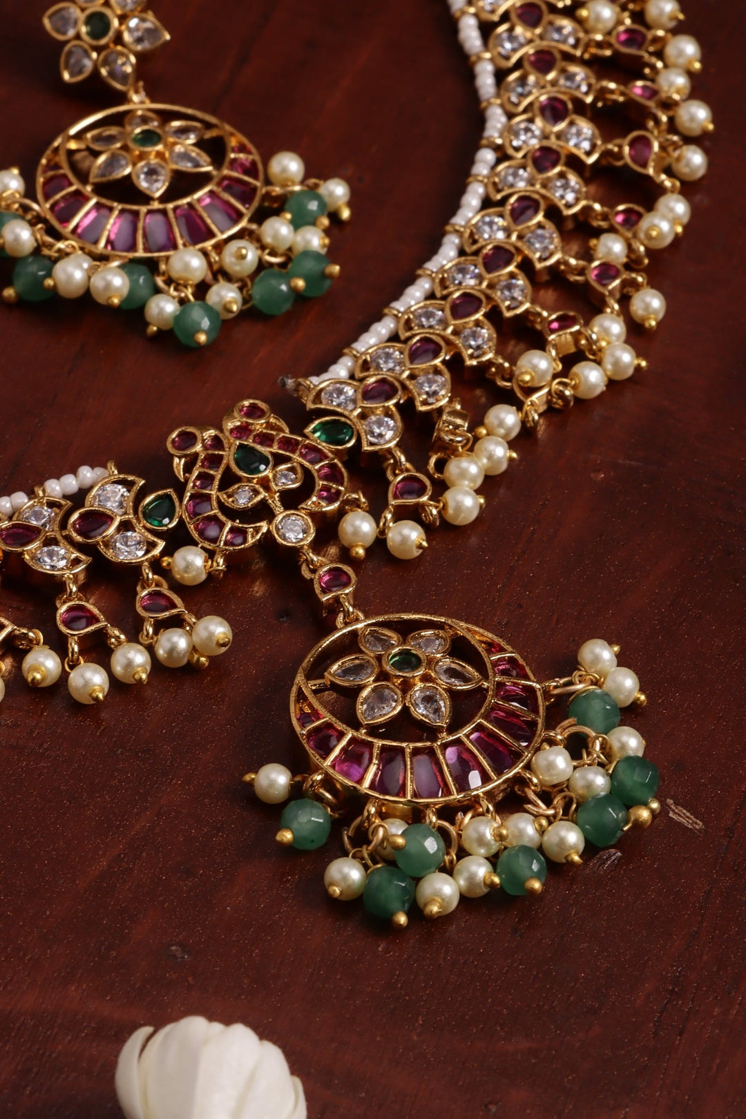 Chandbali Pearl Choker - N4139