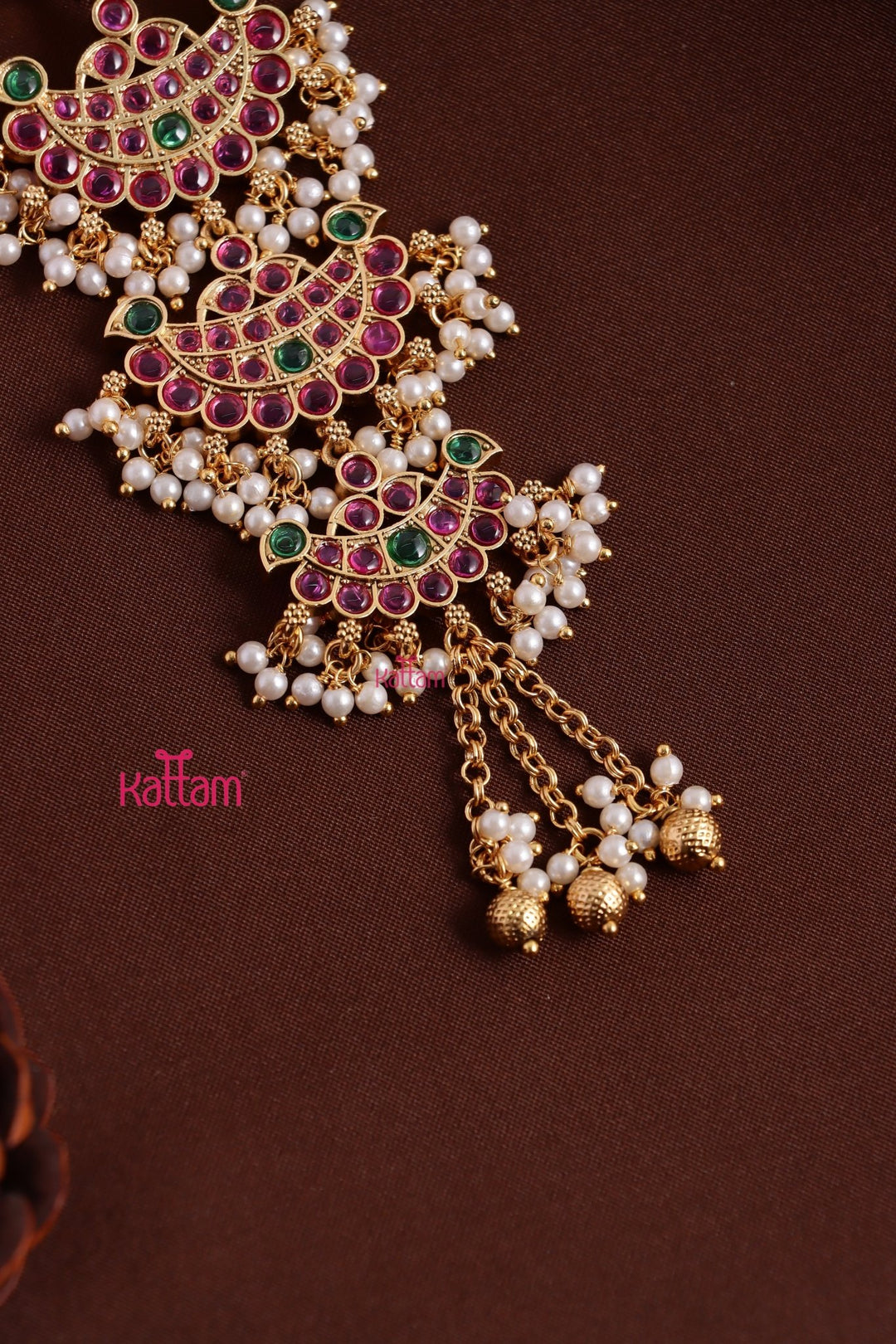 Chandbali Pearl Choti - Design 19 - JB151