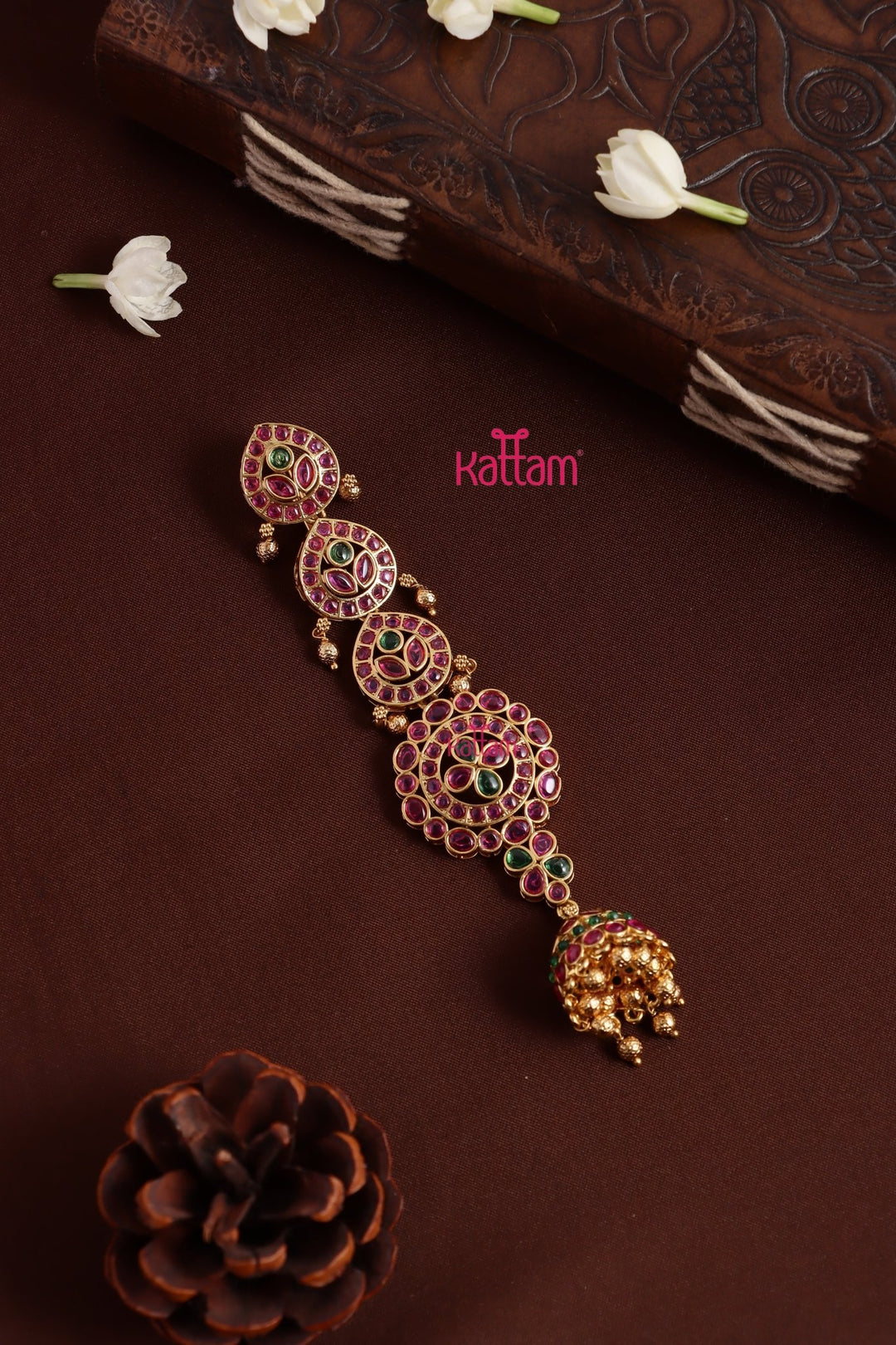Chandbali Pearl Choti - Design 19 - JB151