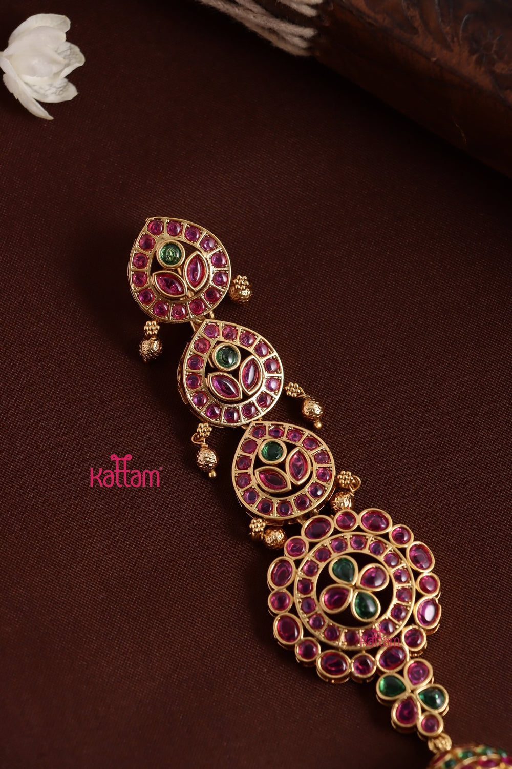 Chandbali Pearl Choti - Design 19 - JB151