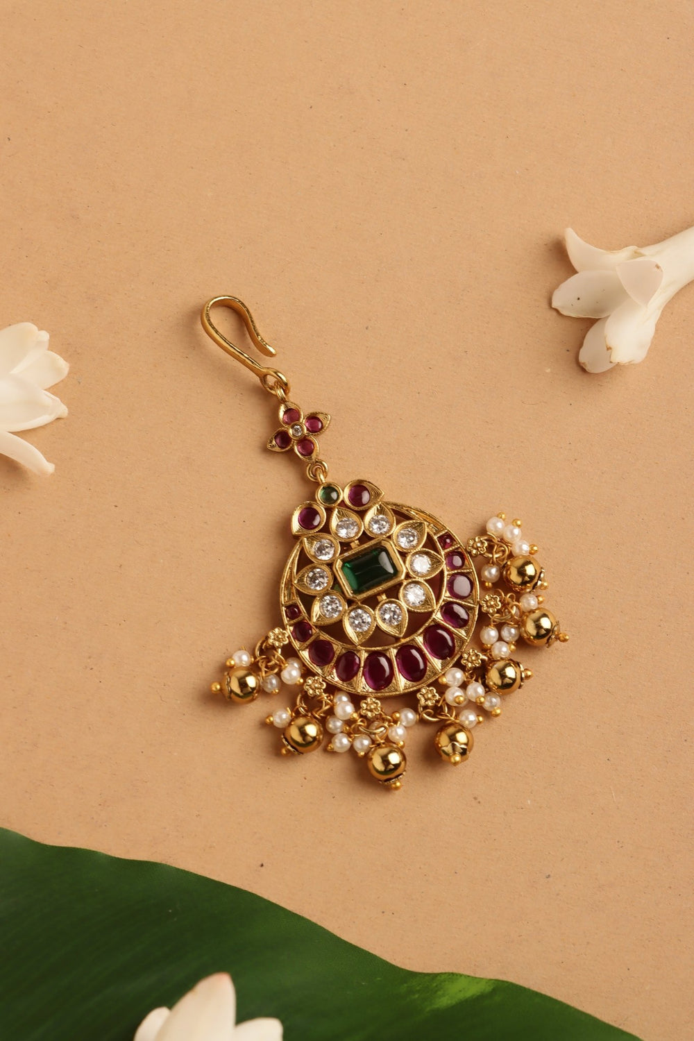 Chandbali Pearls MaangTikka - MT196