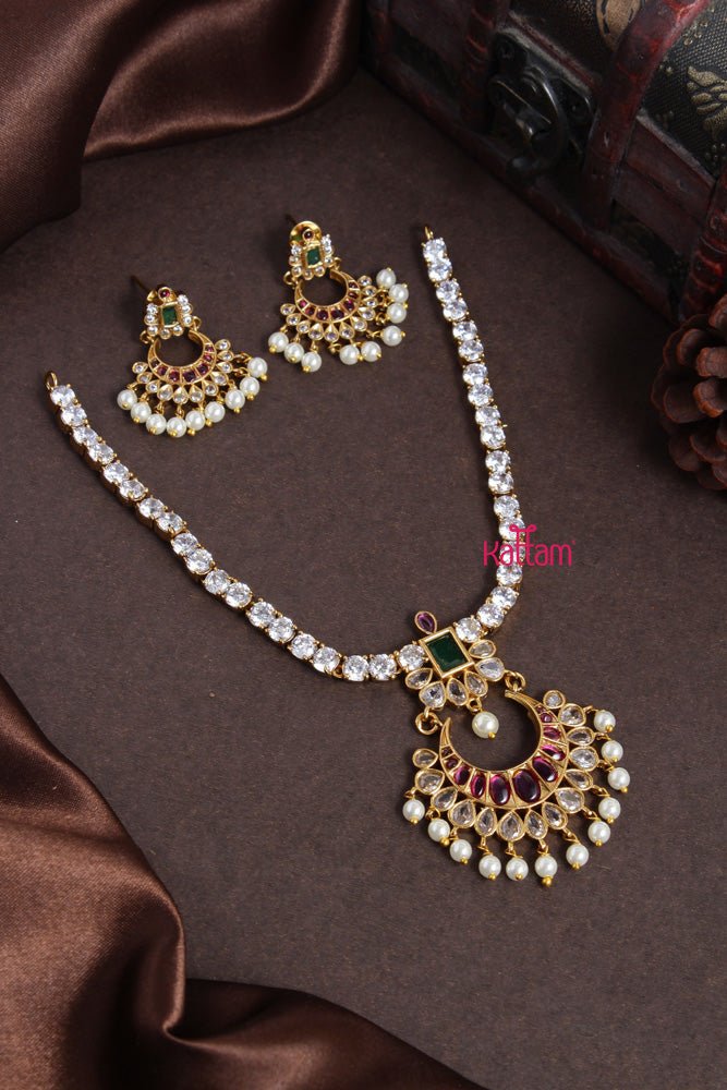 Chandbali Stone Necklace - N2152