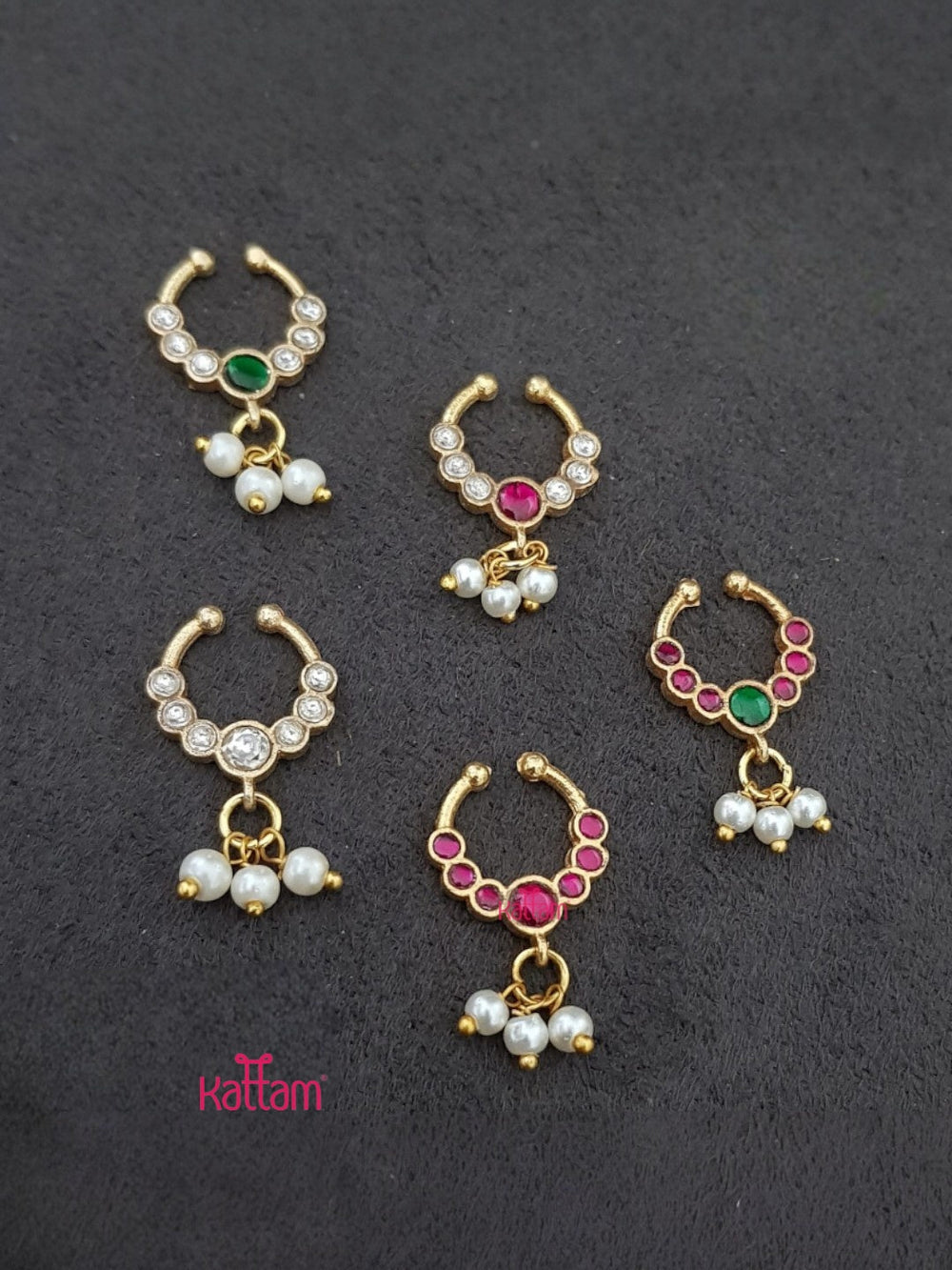 Chandra - Septum Ruby Nose Pin - SP4 - NP068