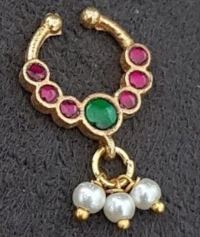 Chandra - Septum Ruby Nose Pin - SP4-NP069