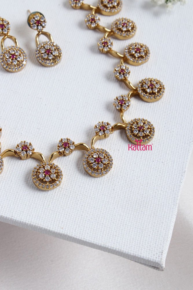 Classy AD Stone Choker - N2305