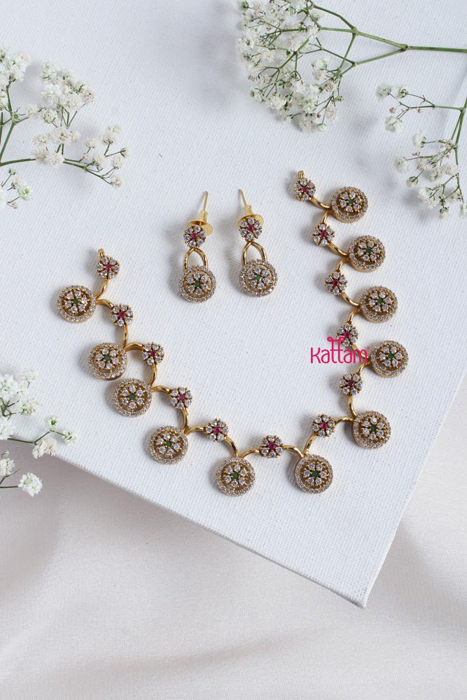 Classy AD Stone Choker - N2306