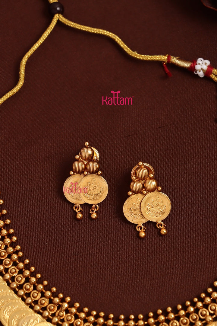 Copperishgold Coin Choker Set - N3712