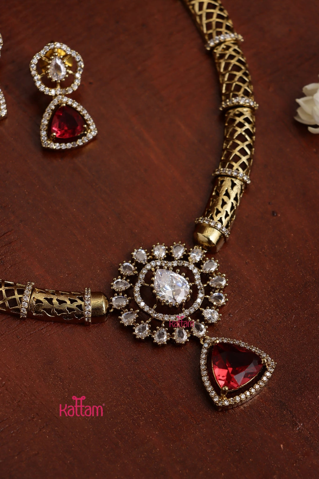 Deepthi - Ruby Hasli Choker - N5353