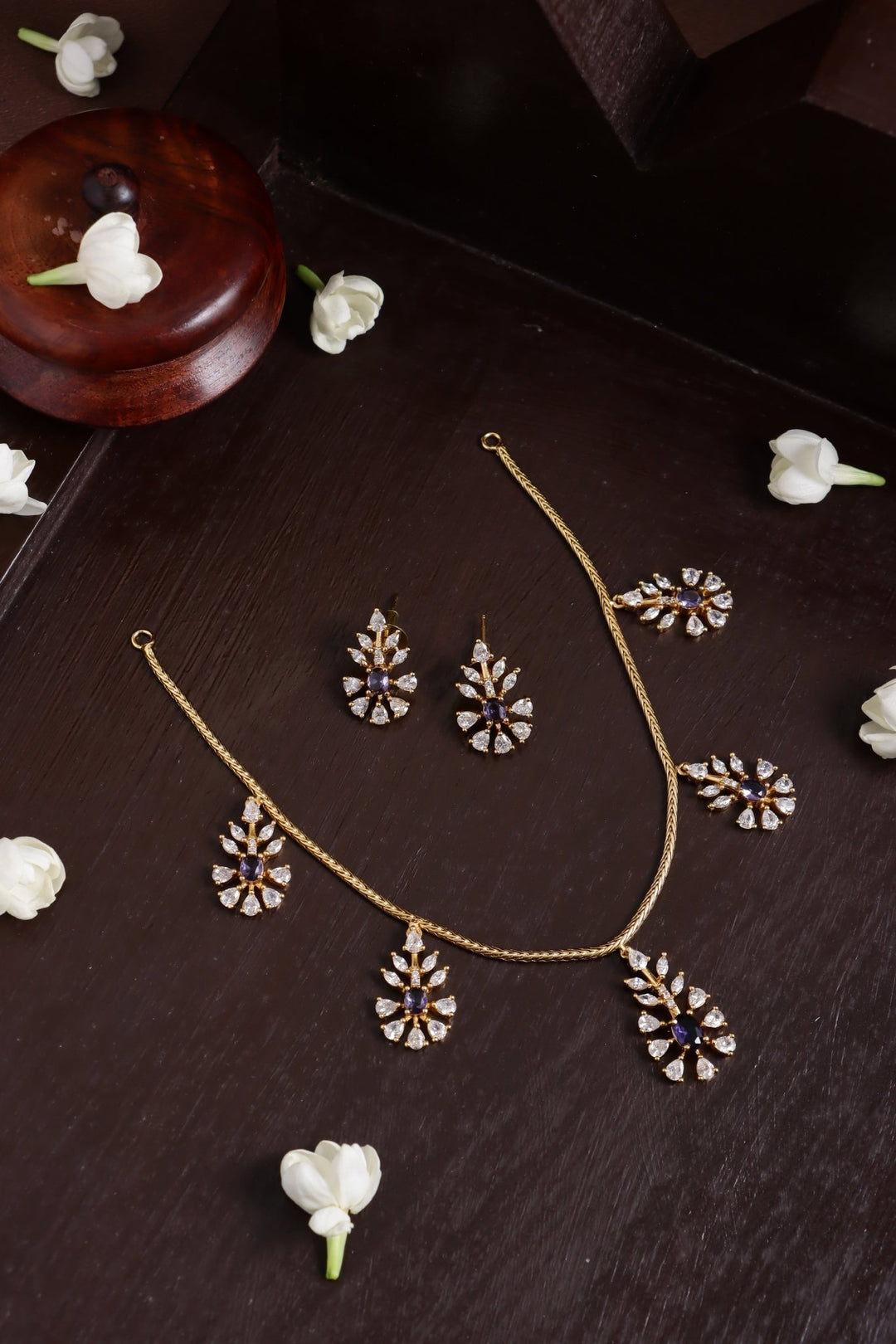 Dega - Purple Stone Choker - N3816