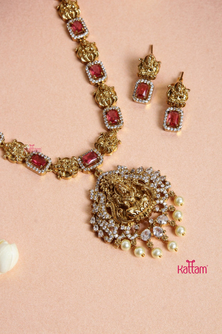 Dekila - Goddess Ruby Short Necklace - N3097