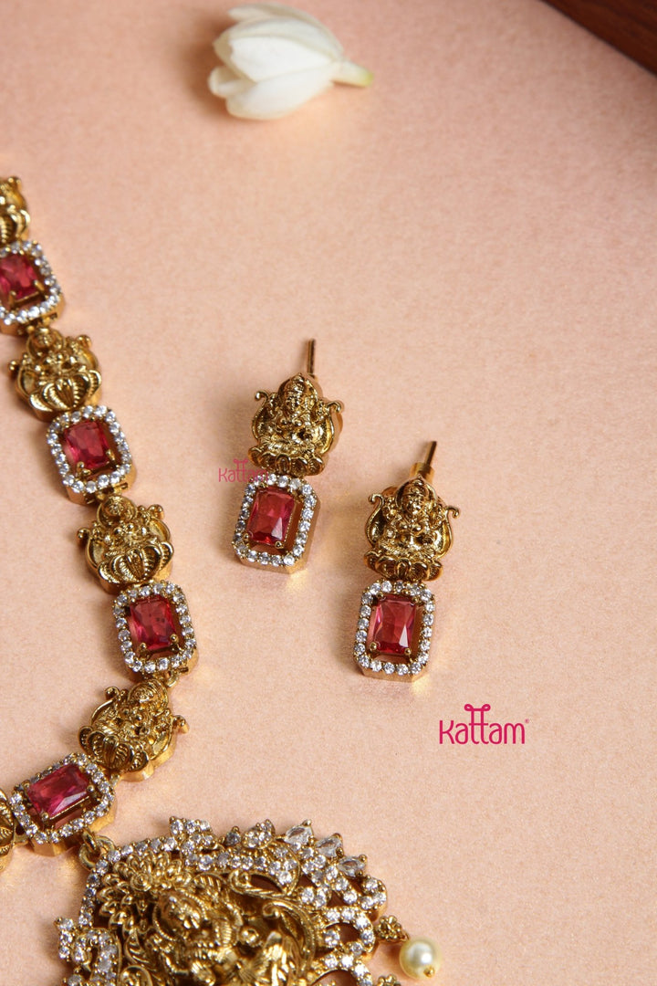 Dekila - Goddess Ruby Short Necklace - N3097