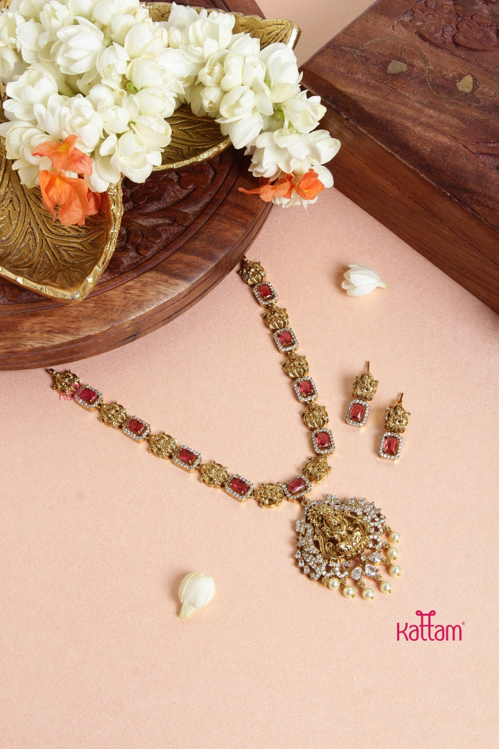 Dekila - Goddess Ruby Short Necklace - N3097