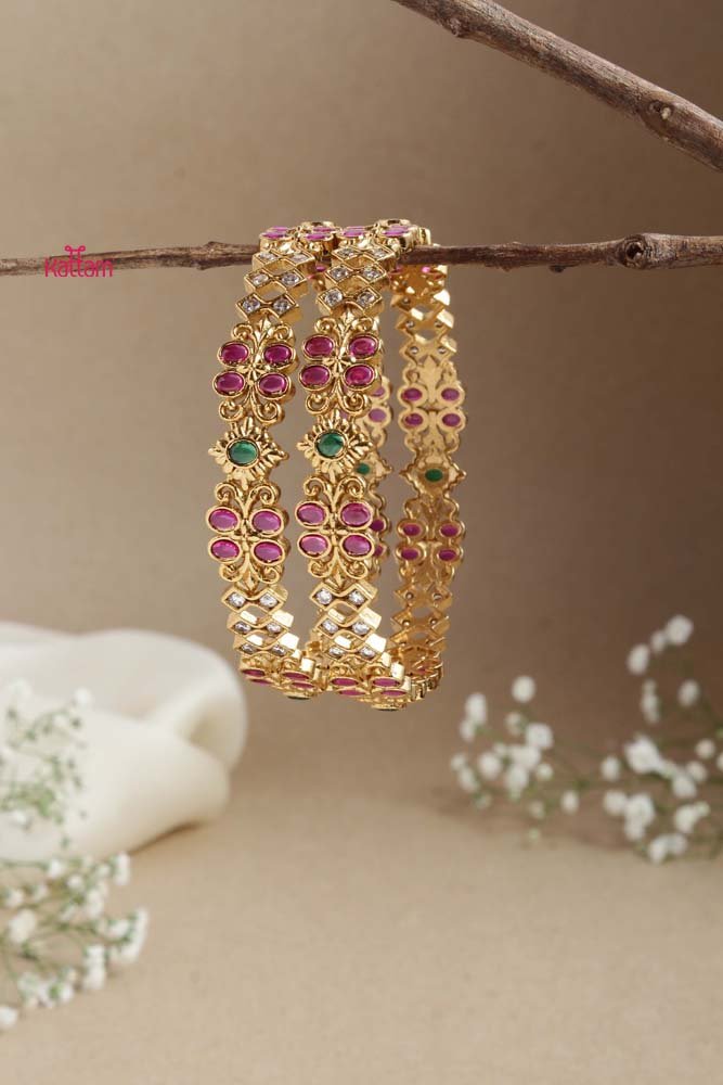 Designer Motif Bangle - B479- V4