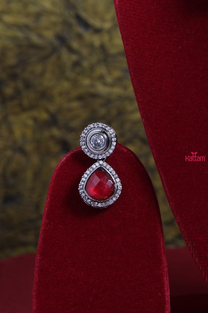 Designer Red Stone Necklace - N1700