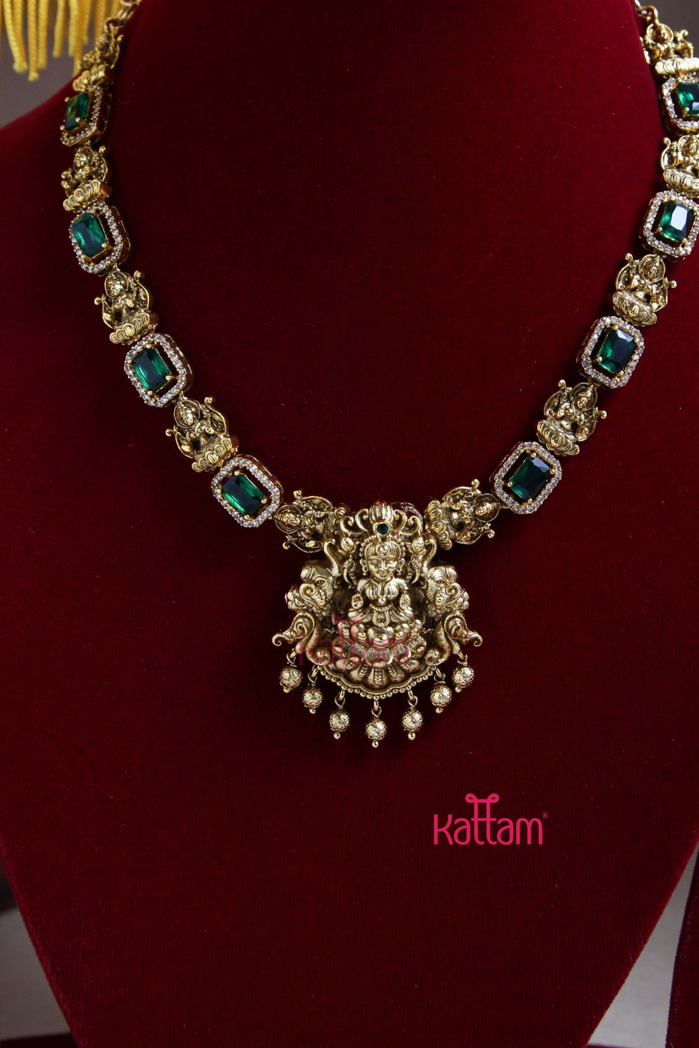 Devika - Goddess Green Necklace ( Detachable) - N3007