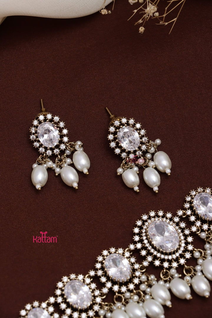 Dhanvi - AD White Stone Choker - N5281
