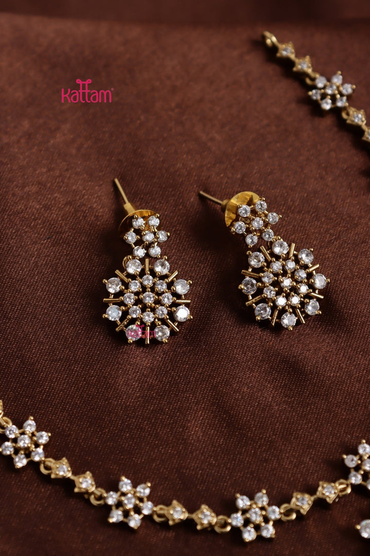 Difa - AD White Stone Kids Necklace - N5195