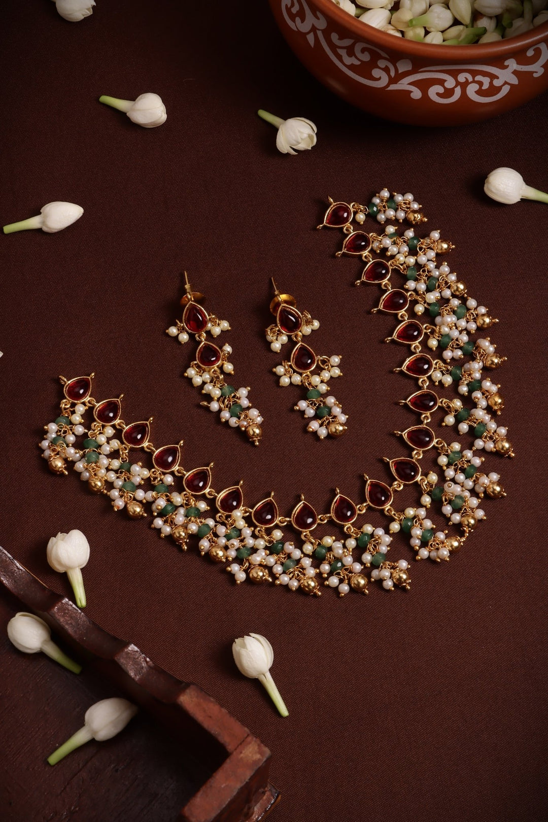 Drop Pearls Choker - N4142