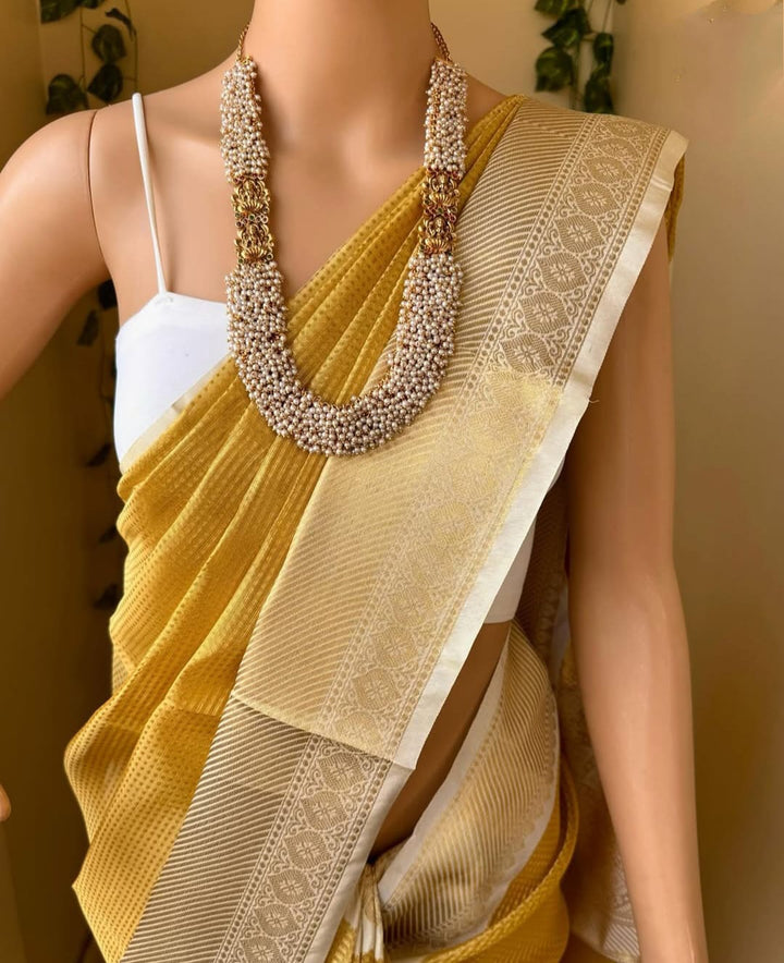 Dual Lakshmi Clustered Pearl Haram - N2793